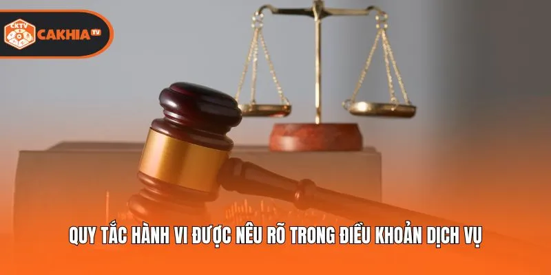 Quy tắc hành vi được nêu rõ trong điều khoản dịch vụ